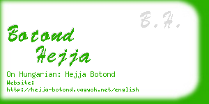 botond hejja business card